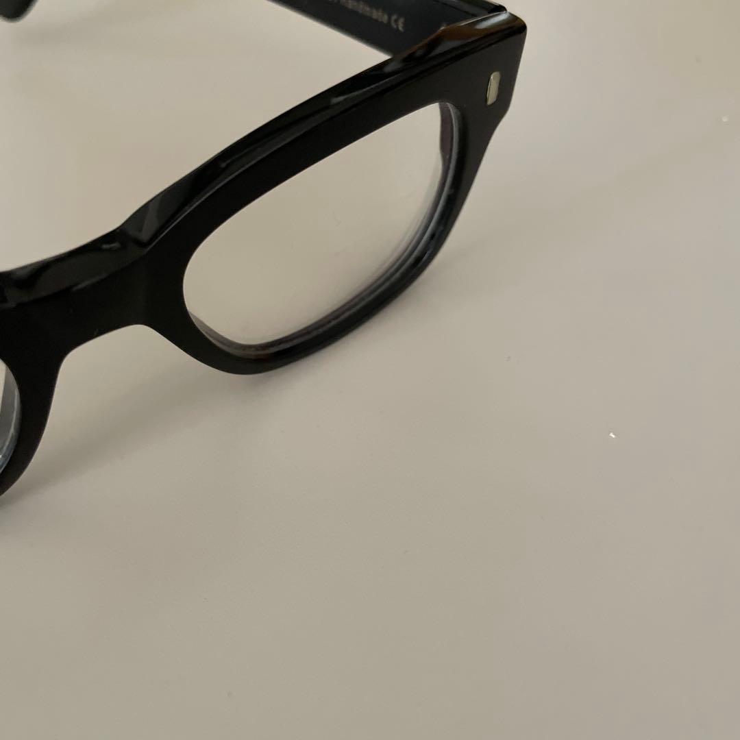 CUTLER AND GROSS ウェリントン型メガネ 黒