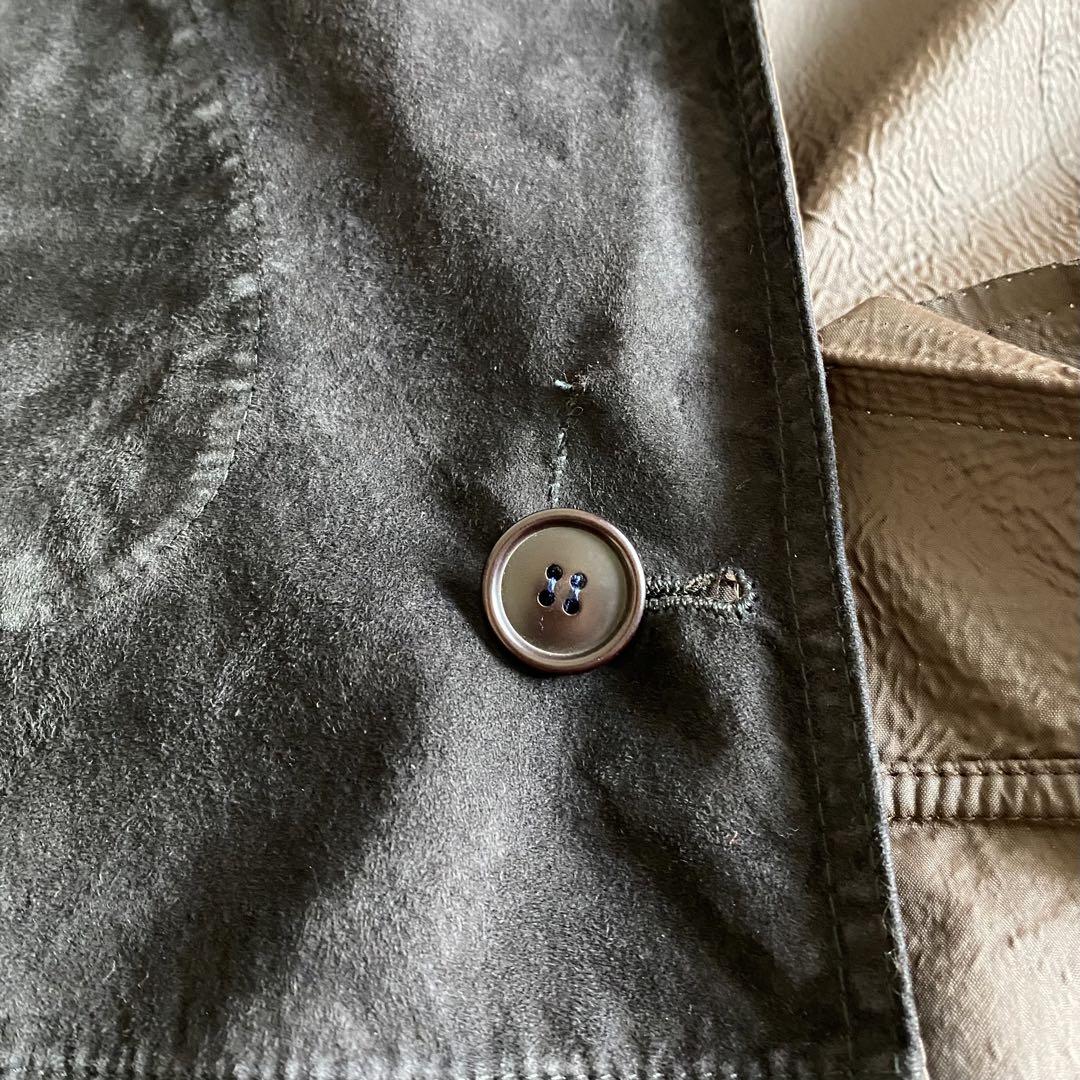 90s gianfranco ferre リバーシブル  ロングレザーコート