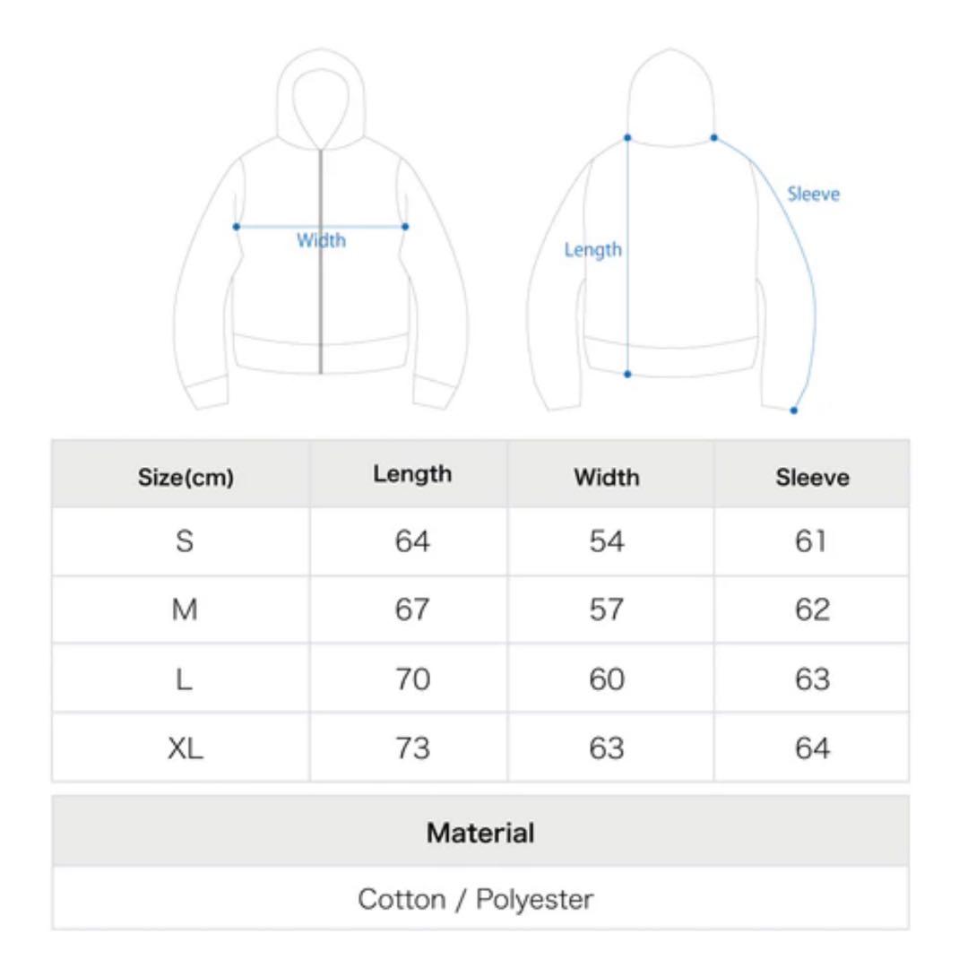 ideaswam ジップパーカー