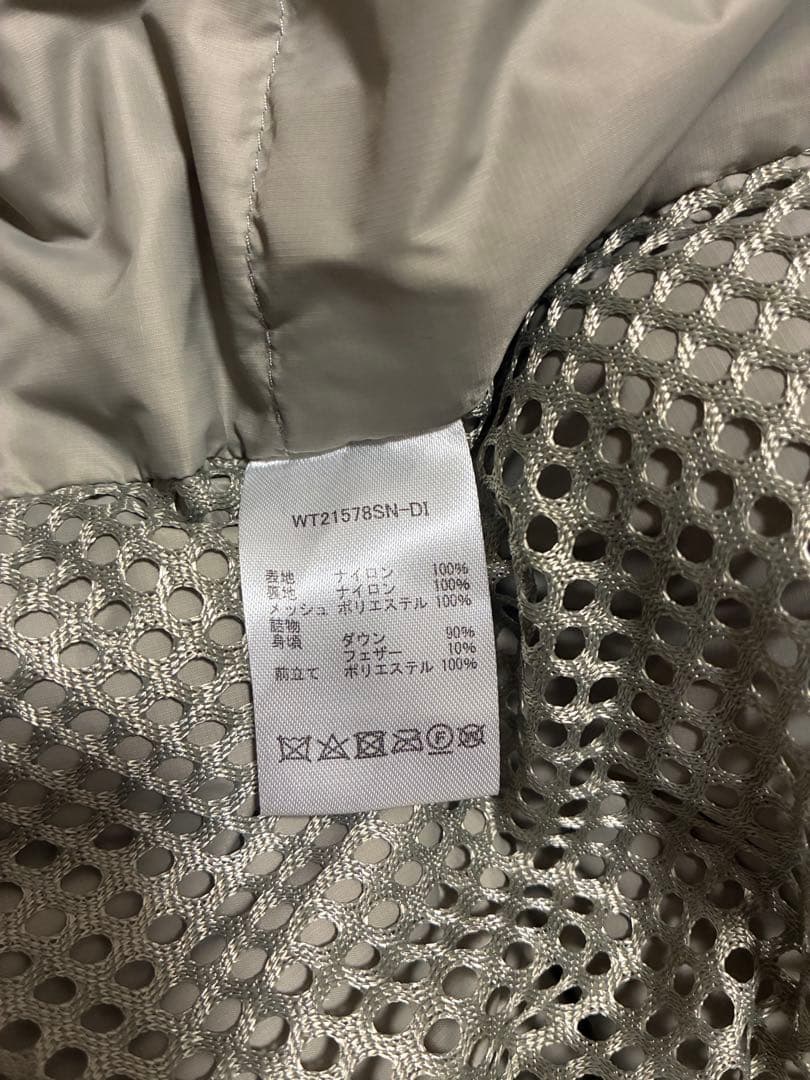 WILD THINGS 650-FILL グレー ダウンベスト L WILD THINGS 650-FILL グレー ダウンベスト L