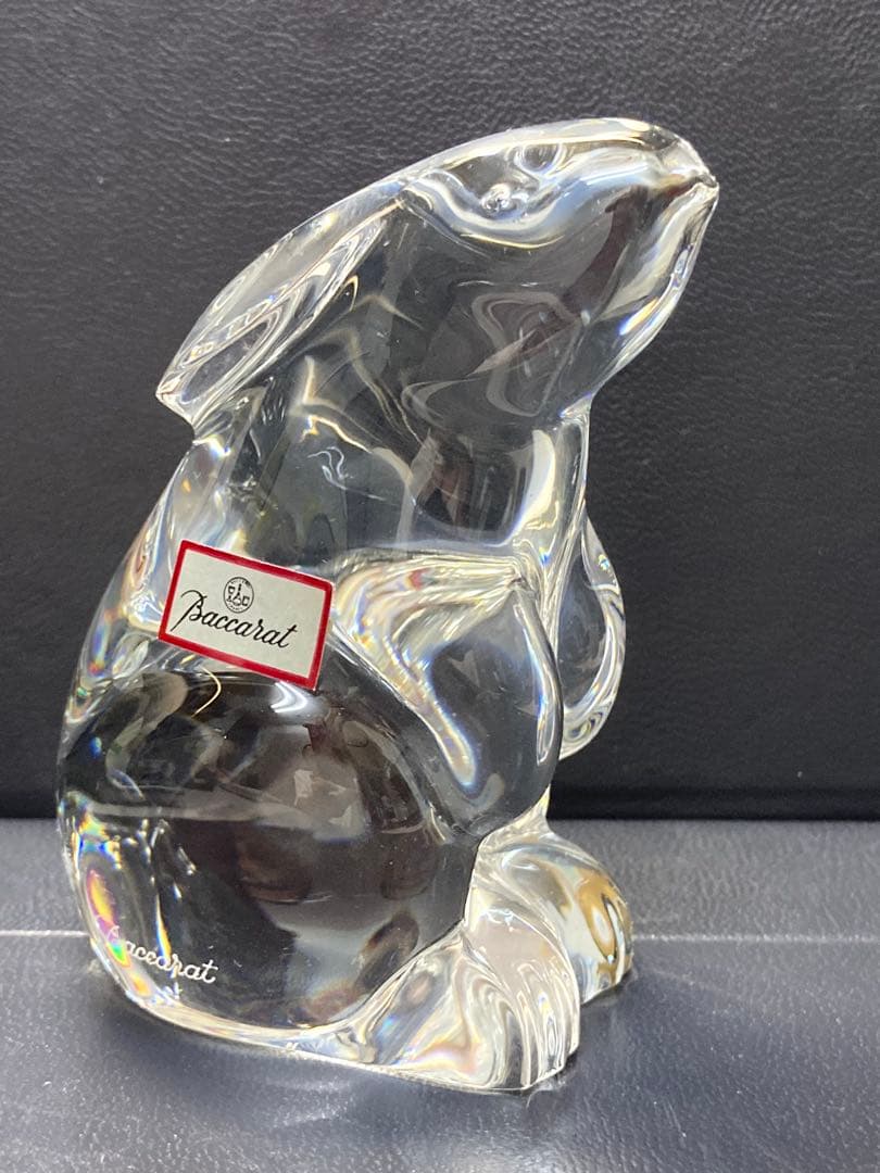 バカラ うさぎ ガラス 置物 工芸品