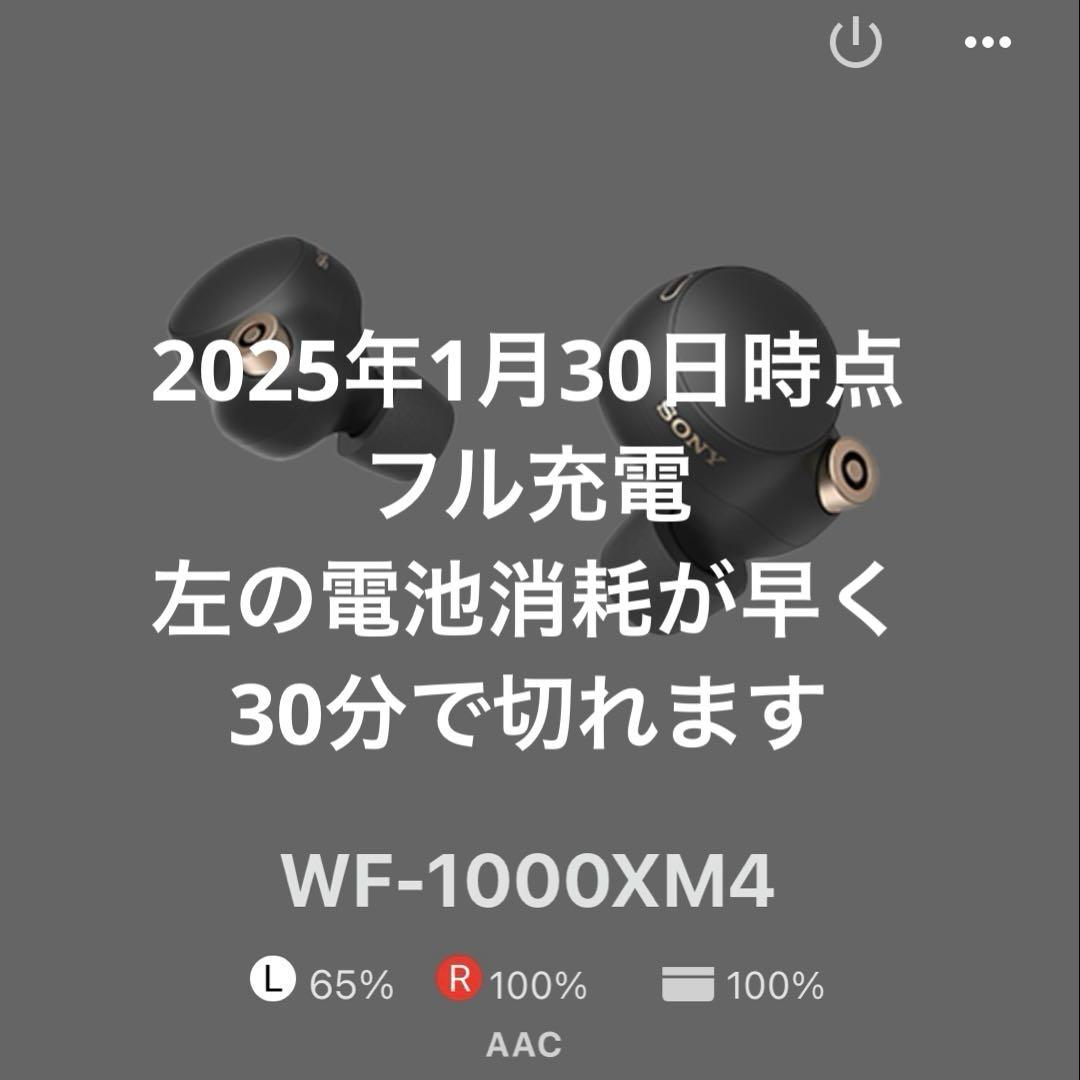 【ジャンク品】SONY WF-1000XM4 BLACK