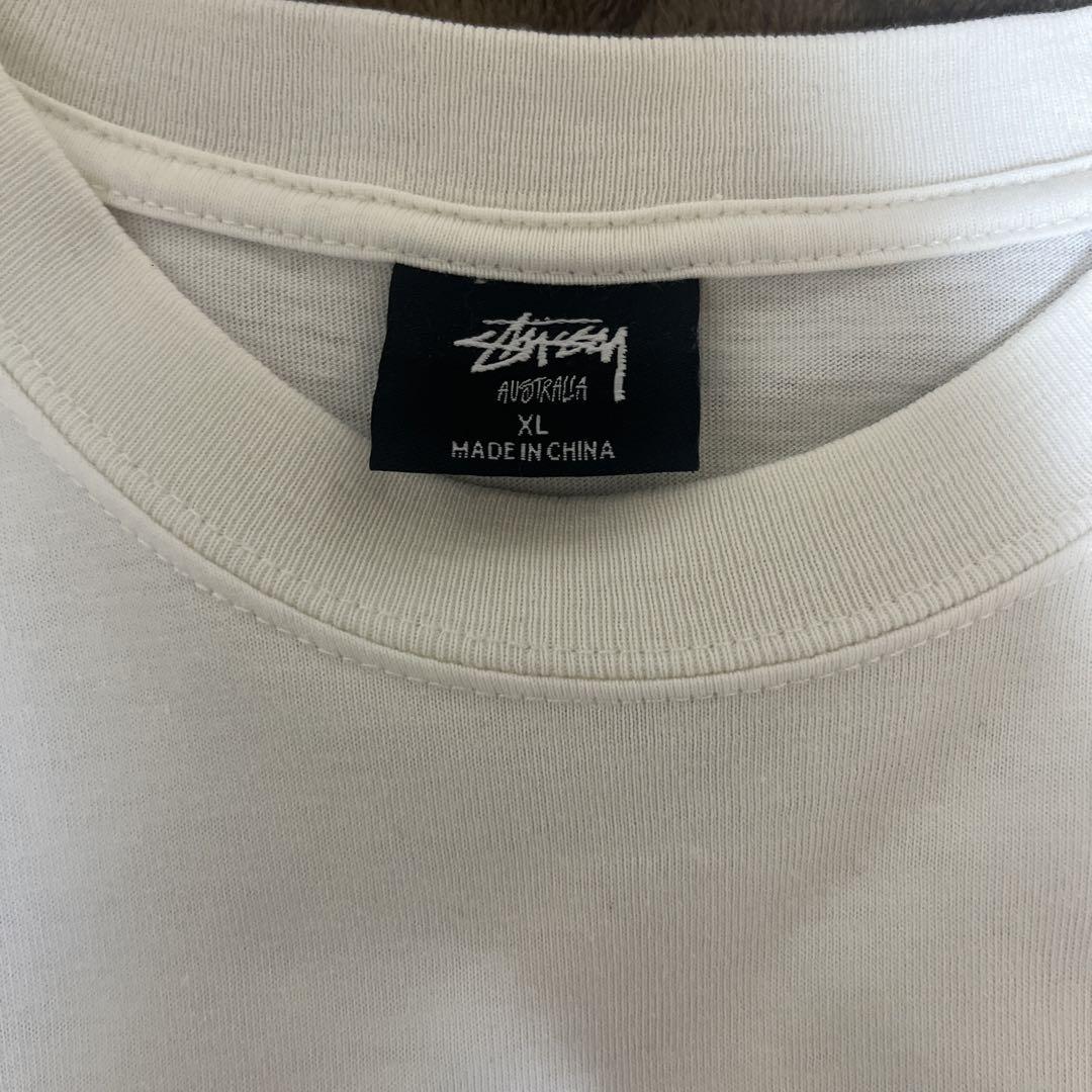 Stussy ホワイト Tシャツ　XＬ