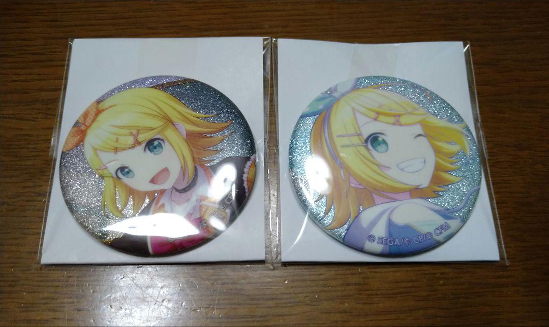 プロセカ 鏡音リン グリッター缶バッジ - メルカリ
