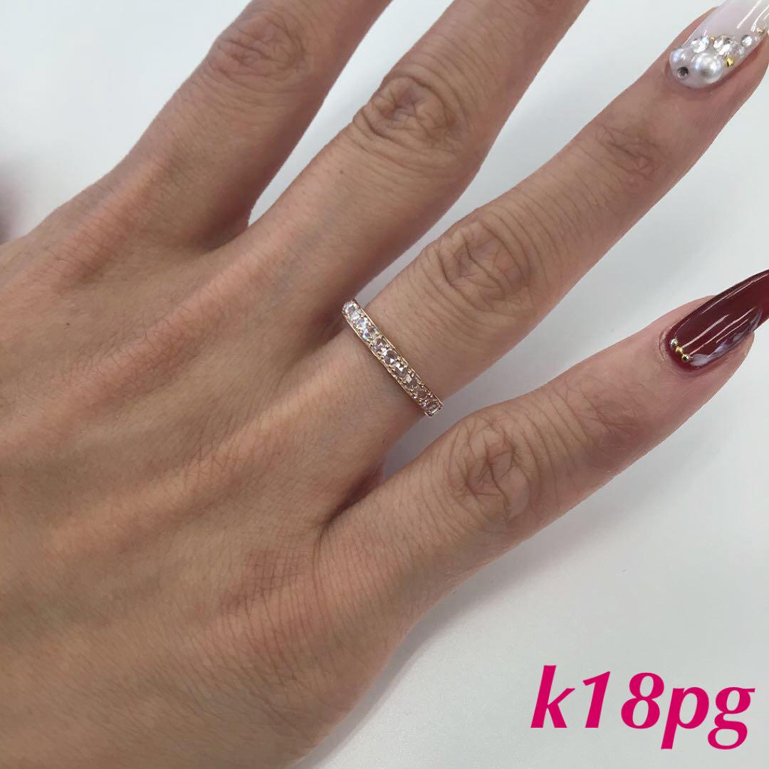 ますと 完売しました❗️k18pg ring 0.25ct Stb7D-m73440271509 ダイヤモンドローズカット イヤモンド