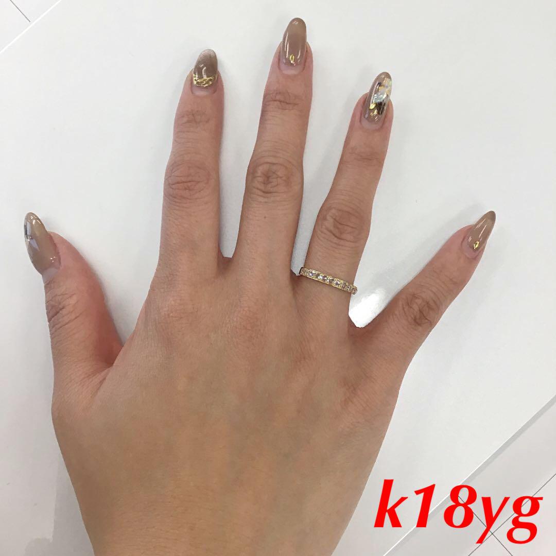 ますと 完売しました❗️k18pg ring 0.25ct Stb7D-m73440271509 ダイヤモンドローズカット イヤモンド