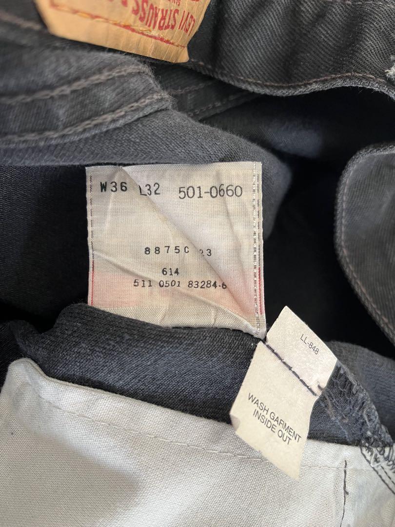 Levi's 501 ブラックデニム W36 L32