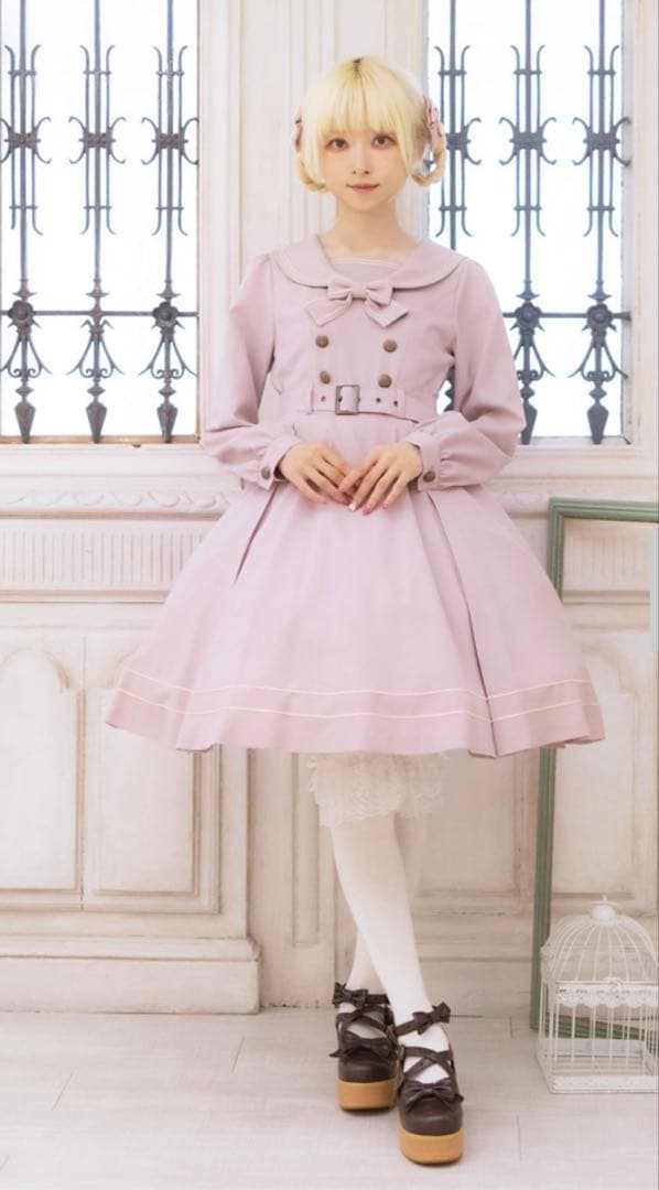 メタモルフォーゼ 長袖セーラーワンピース マリン クラシカル BABY