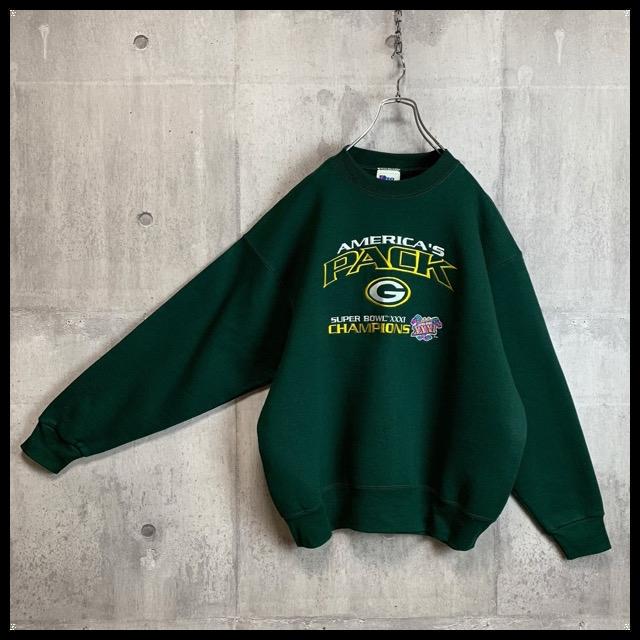 NFLスウェット緑ダークグリーンLトレーナー刺繍ロゴパッカーズUSAアメリカ製. f0BX1-m73441486418 大人気国産