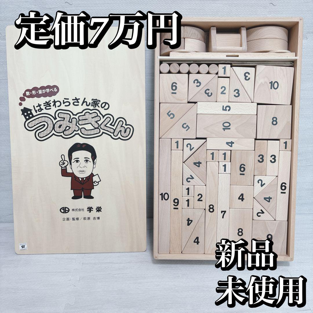 知育玩具 積み木 はぎわらさん家のつみきくん 未使用 定価7万円 STマーク付