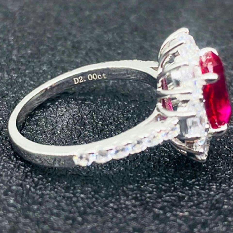 があれば ダイア指輪 2.0ct リング プラチナ PT950 ルビー指輪28 QUgzC-m73442531355 れなし