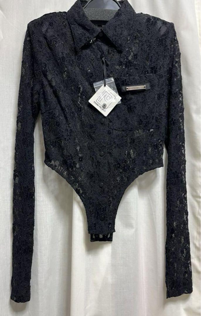 新品 PRANK PROJECT レースボディスーツ ブラック y2k グランジ 画像6