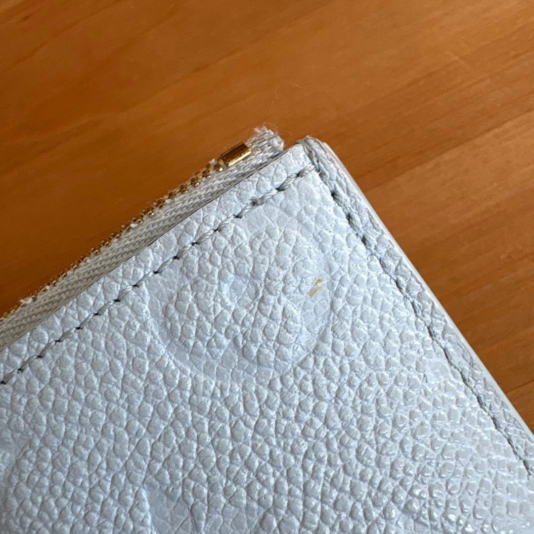 LOUIS VUITTON ライトブルー 二つ折り財布 LOUIS VUITTON ライトブルー 二つ折り財布