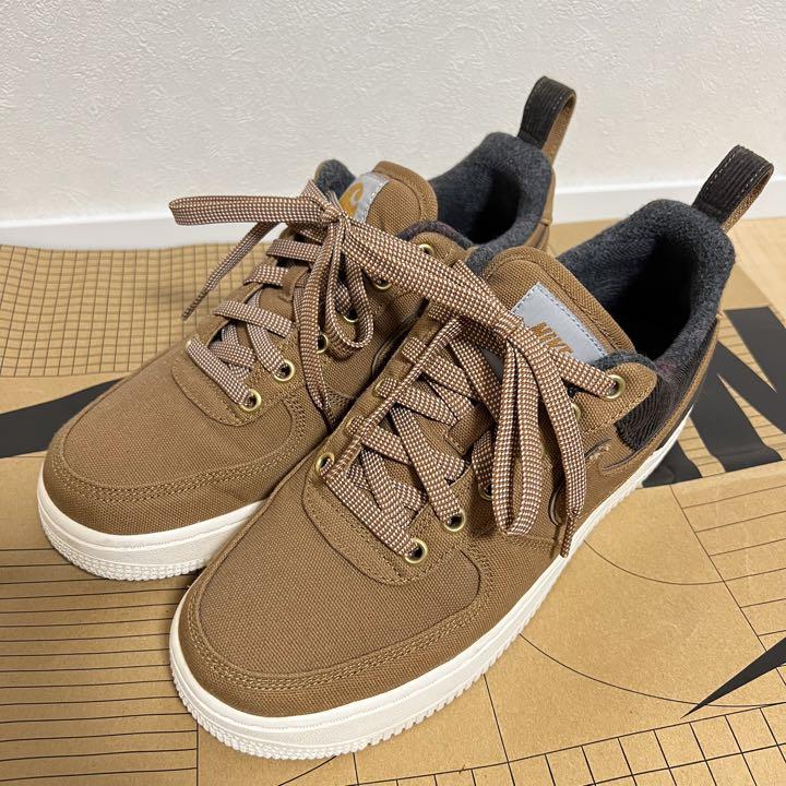 【美品】AIRFORCE1 LOW CARHARTT WIP ALE BROWNCARHARTTWIP