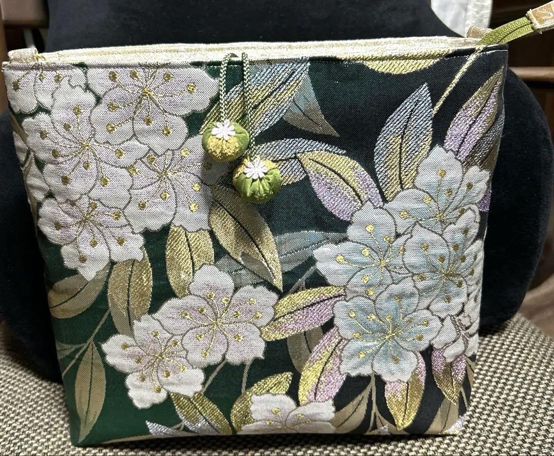 ちくちく手刺繍 ハンドメイドショルダーバッグ（検）早川ユミ