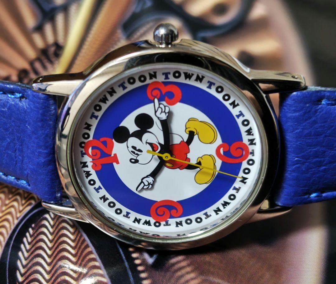 ディズニーランド　toon　townオリジナル　ミッキー時計　限定　希少　美品