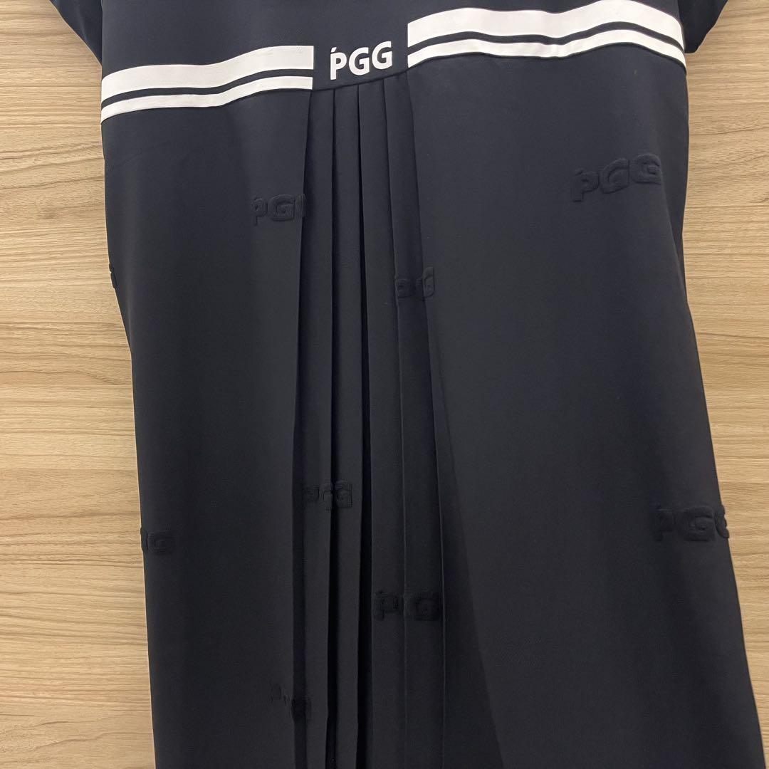新品★33,000円 パーリーゲイツ PGG パイルメッシュワンピース ネイビー 新品☆33,000円 PGG パーリーゲイツ ハイネックワンピース