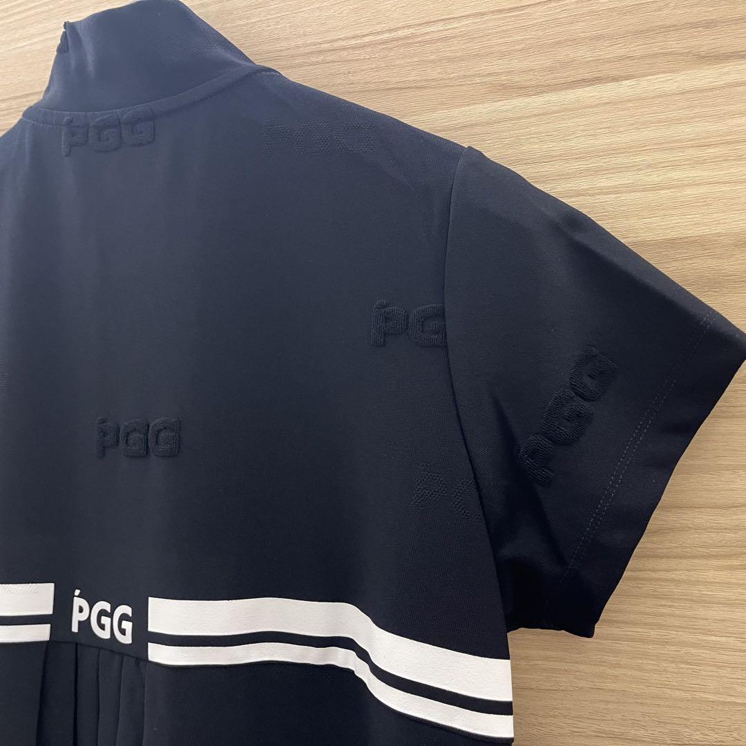 新品★33,000円 パーリーゲイツ PGG パイルメッシュワンピース ネイビー 新品☆33,000円 PGG パーリーゲイツ ハイネックワンピース