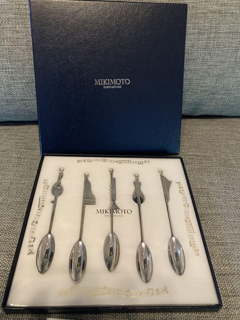 MIKIMOTO (ミキモト)真珠付き デザートフォーク 5本セット