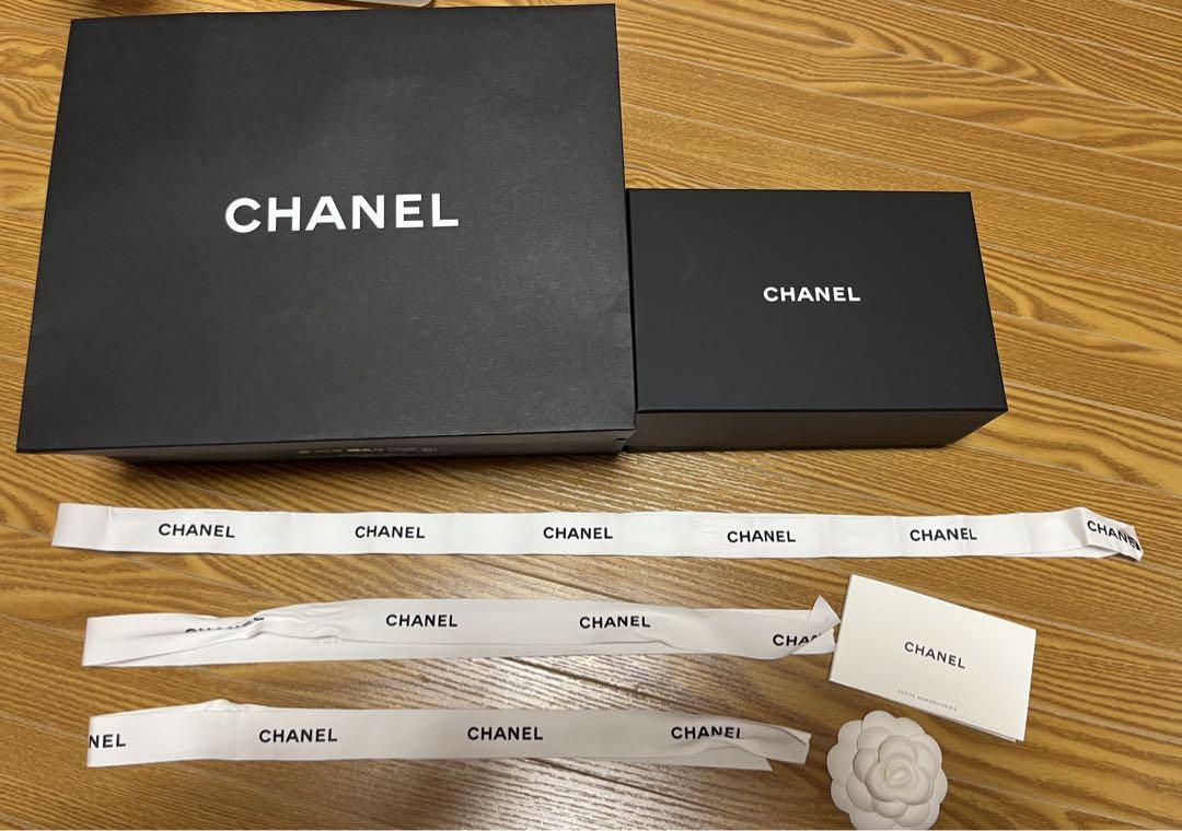 CHANEL箱ショッパー リボンセット
