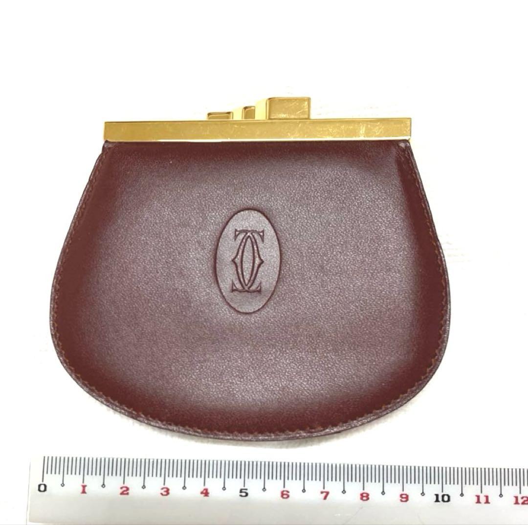 Cartier PARIS 新品未使用　レア！美品　レザーコインケース　がま口