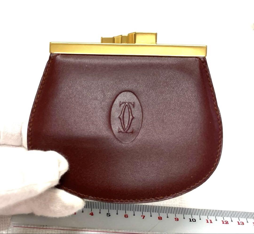 Cartier PARIS 新品未使用　レア！美品　レザーコインケース　がま口