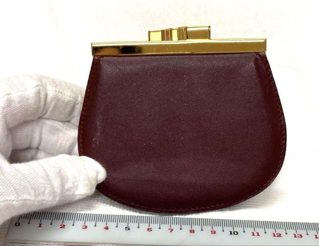 Cartier PARIS 新品未使用　レア！美品　レザーコインケース　がま口