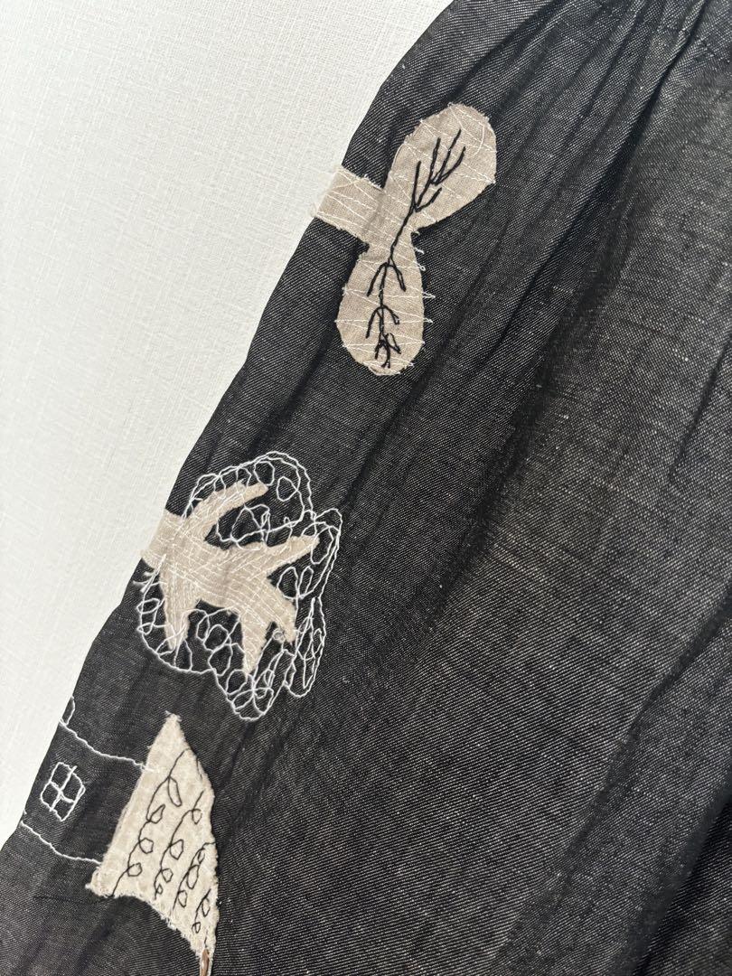 一点もの　アートハンドメイド 刺繍パンツ
