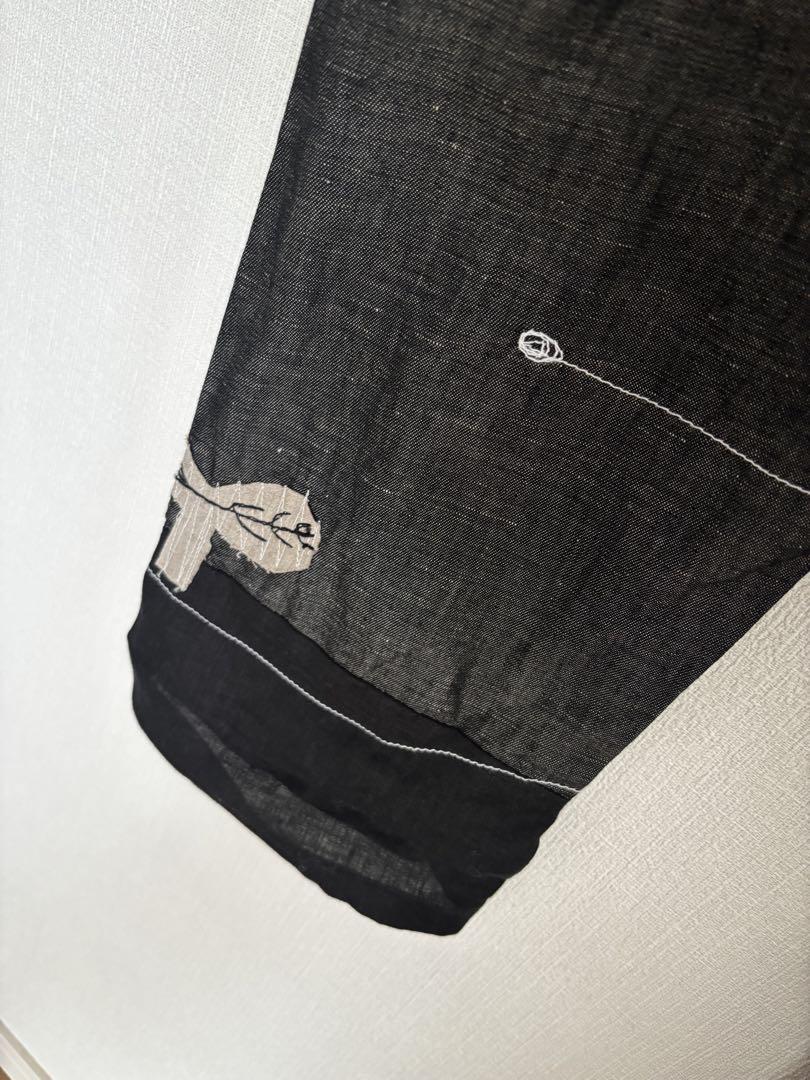 一点もの　アートハンドメイド 刺繍パンツ