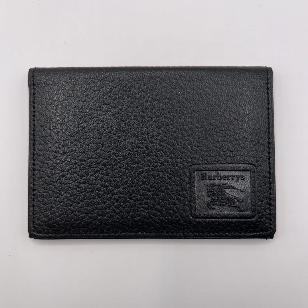 バーバリー　名刺入れ　ビジネスカードホルダー　ブラック　ノバチェック BURBERRY - 美品 近年モデル◎バーバリー 名刺入れ カードケース
