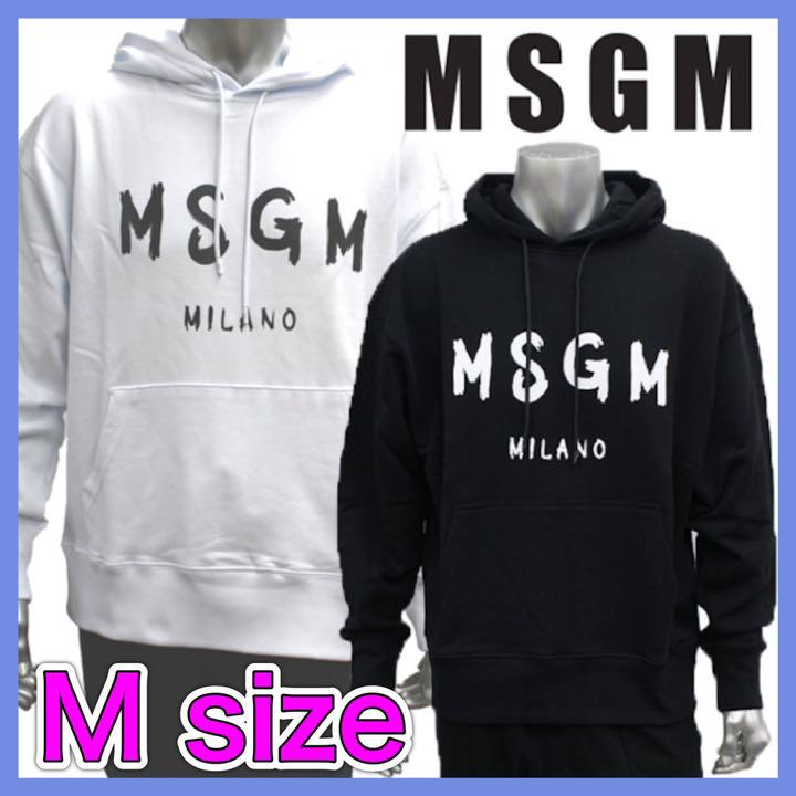 MSGM フードトレーナー WHITE 品番：2000MM515【M size】 cars