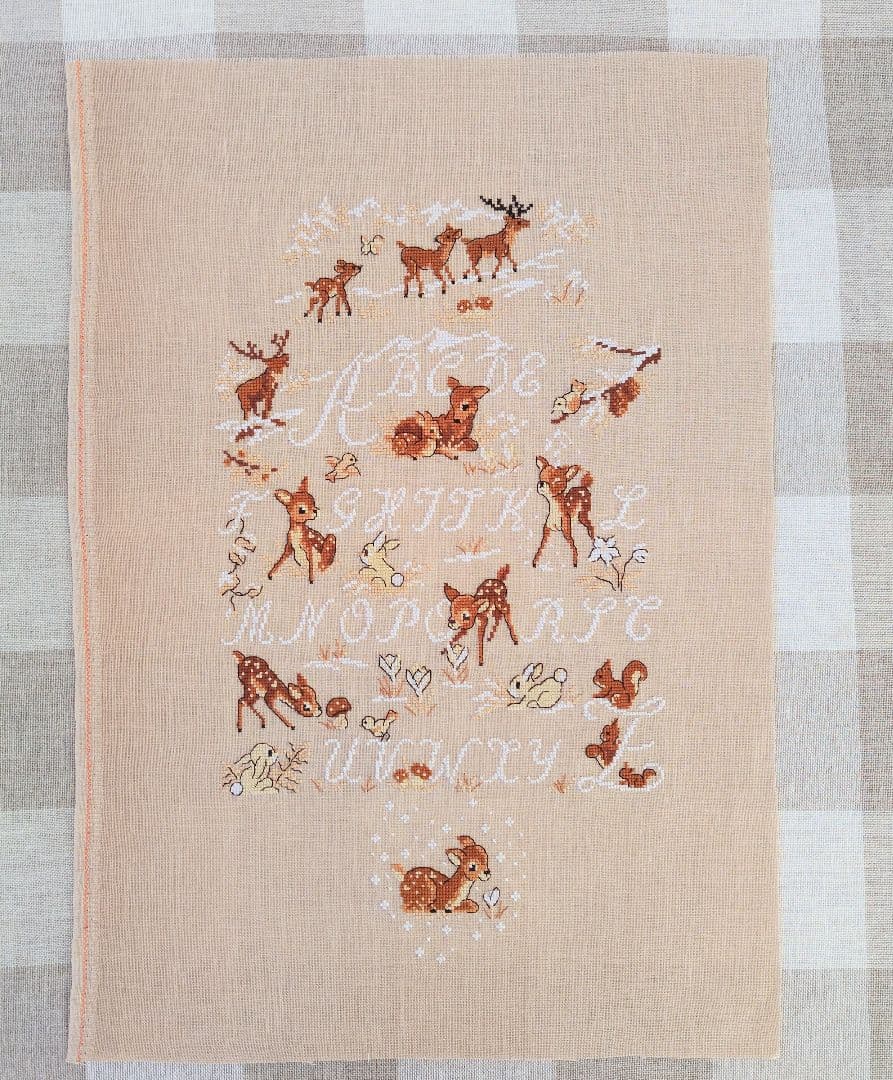 専用 クロスステッチ完成品 ✤ヴェロニク・アンジャンジェ✤バンビ