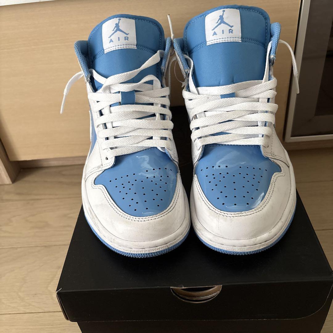 Air Jordan スニーカー ホワイト/ブルー Air Jordan ハイカットスニーカー ホワイト/ブルー - メルカリ
