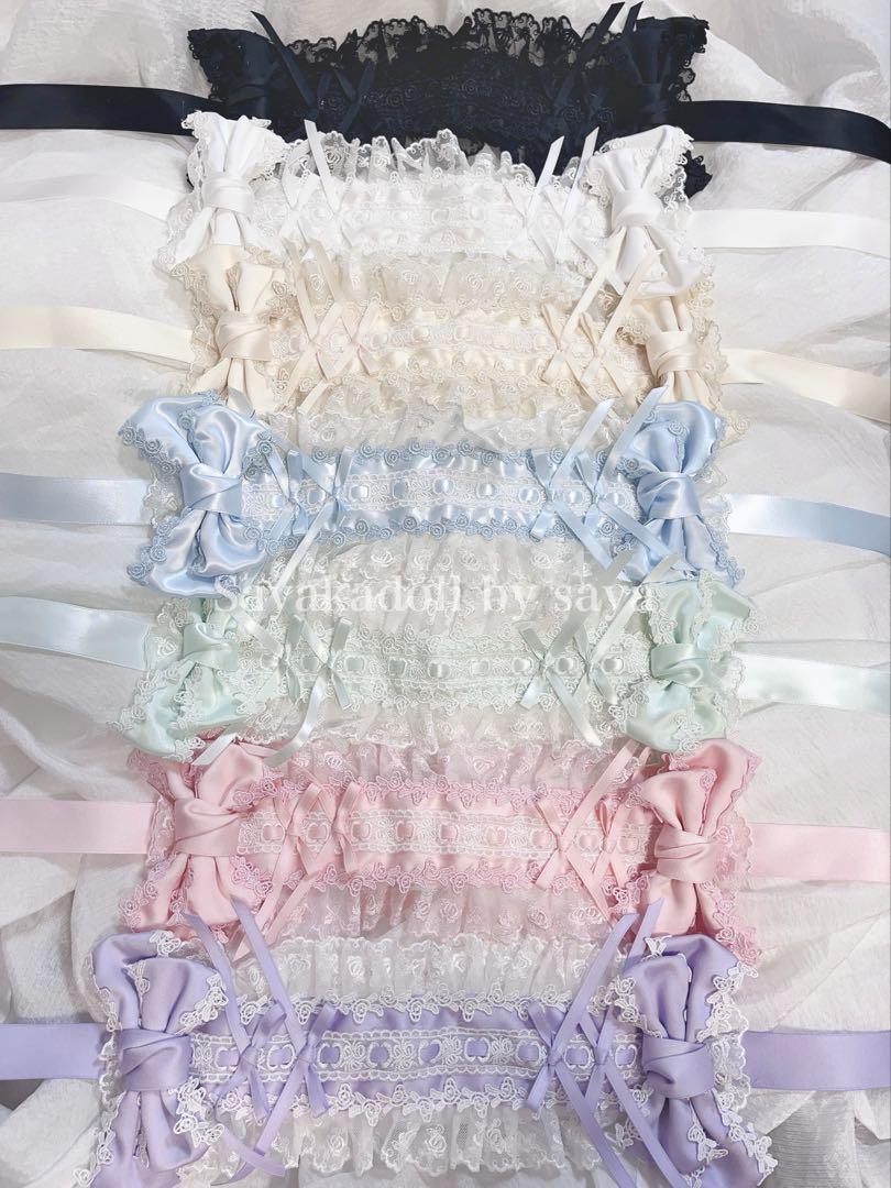 ♡ Princess rose フリルリボンヘッドドレス lightgreen♡ ♡ Princess rose フリルリボンヘッドドレス black ♡ - メルカリ
