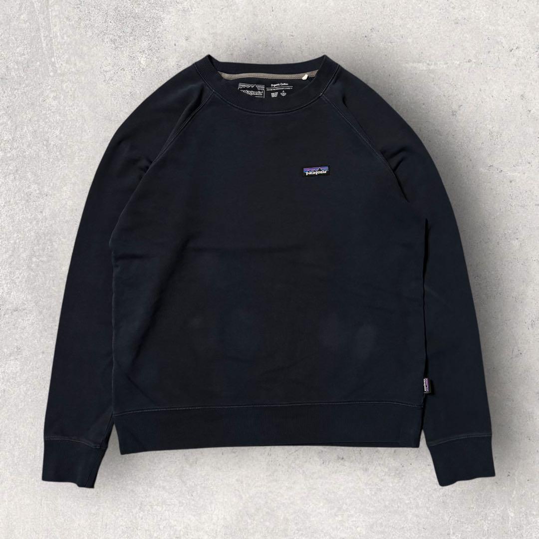 【パタゴニア】ワンポイントスウェット　ネイビー　L 薄手　美品　p