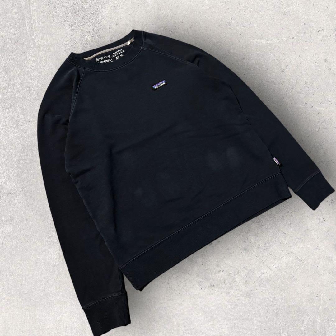 【パタゴニア】ワンポイントスウェット　ネイビー　L 薄手　美品　p