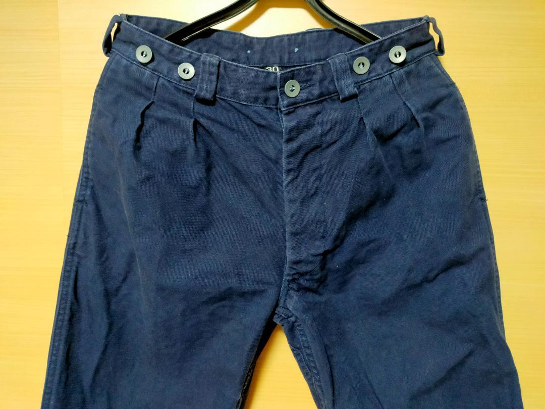Nigel Cabourn ナイジェルケーボン コットンパンツW30 紺系