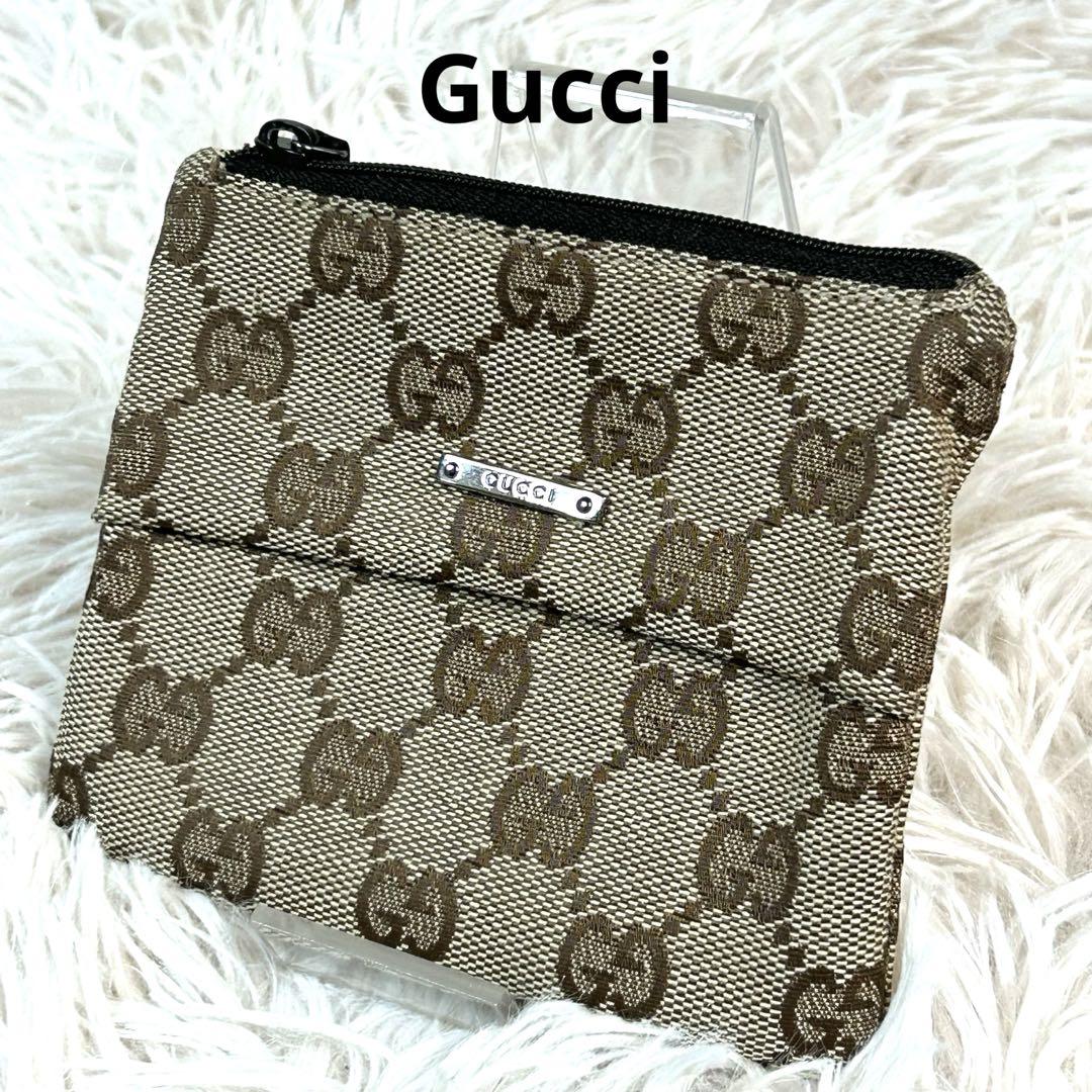 グッチ　GGキャンバス　ポケットティッシュケース　115257