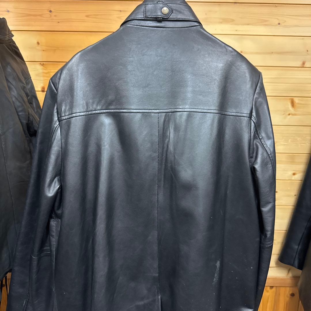 Collection ダークブラウンレザーライダースジャケット