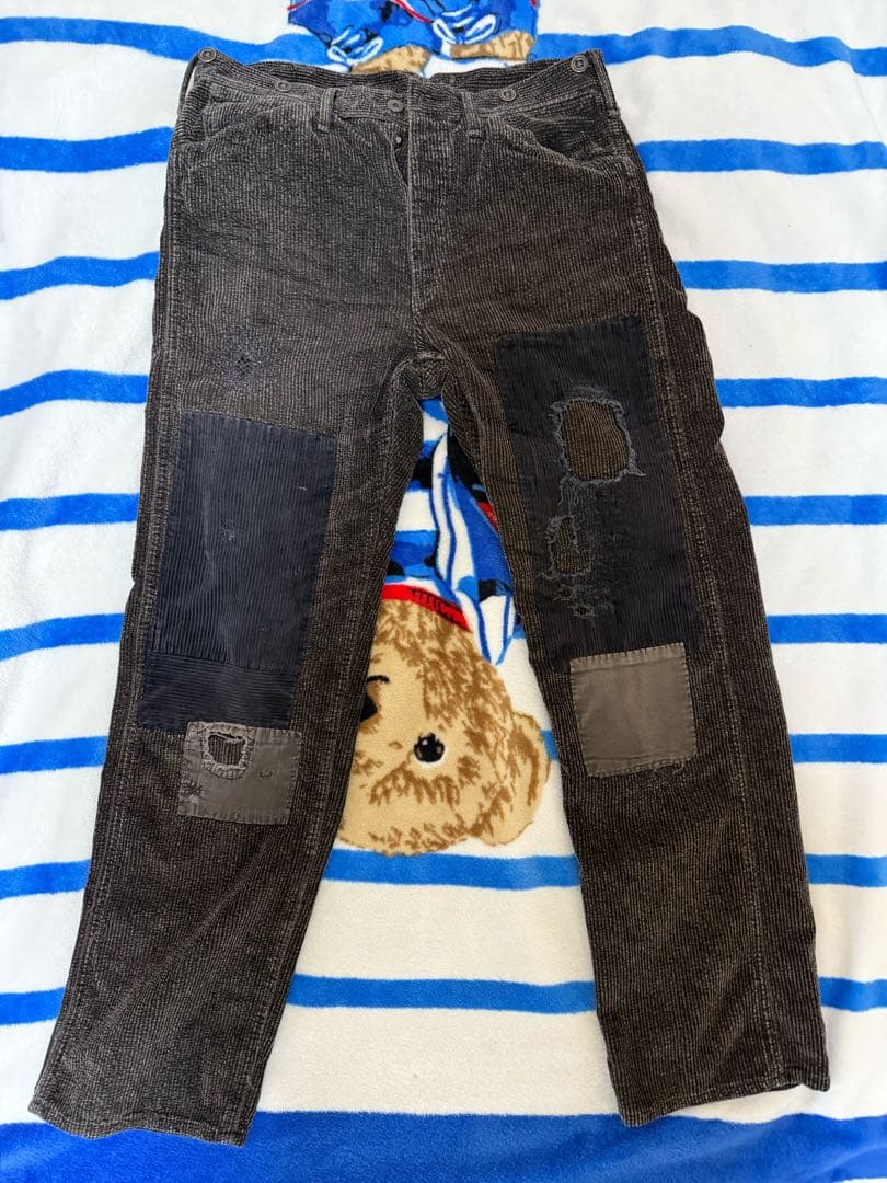 ダークグレー コーデュロイ パンツ 100cm