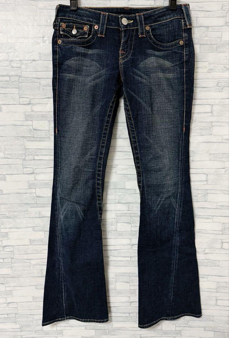 トゥルーレリジョン joey フレアデニムパンツ ブーツカット 27 トゥルーレリジョン フレアデニム JOEY ブーツカット ジーパン