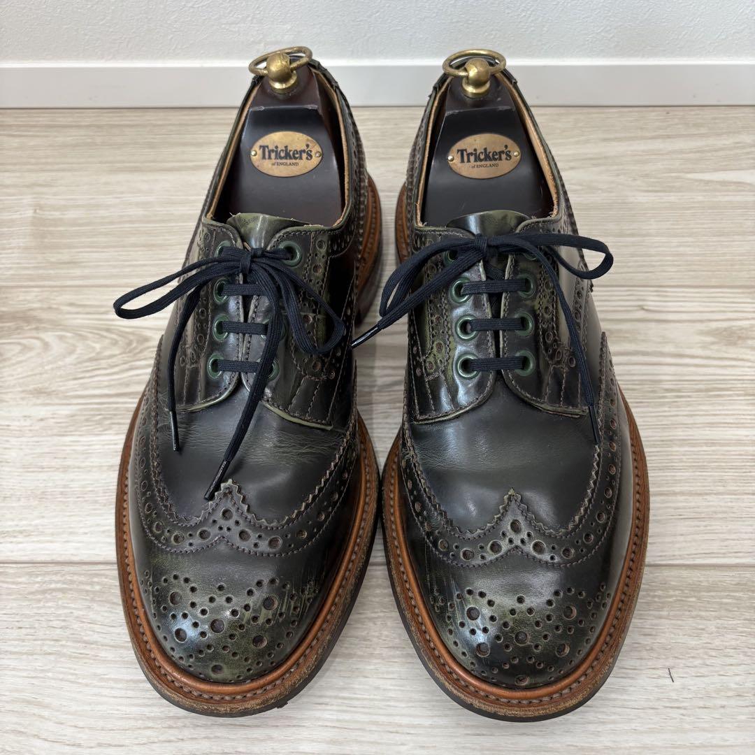 【美品】Tricker’s BOURTON UK6 ダークグリーン 英国製