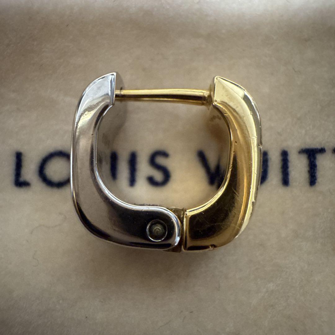 ルイ・ヴィトン メタル ブックレドレイユ・ナノグラム ピアス 片耳 LOUIS VUITTON ルイヴィトン ブックレドレイユ・ナノグラム