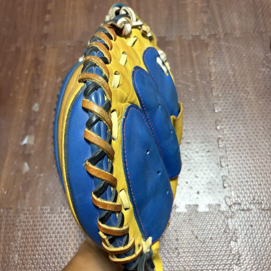 プロフェッショナルモデル 野球グローブ 青/黄