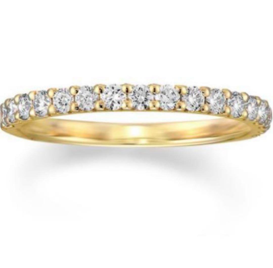 新品未使用 StarJewelry K18 プレミアムフルエタニティリング 5号
