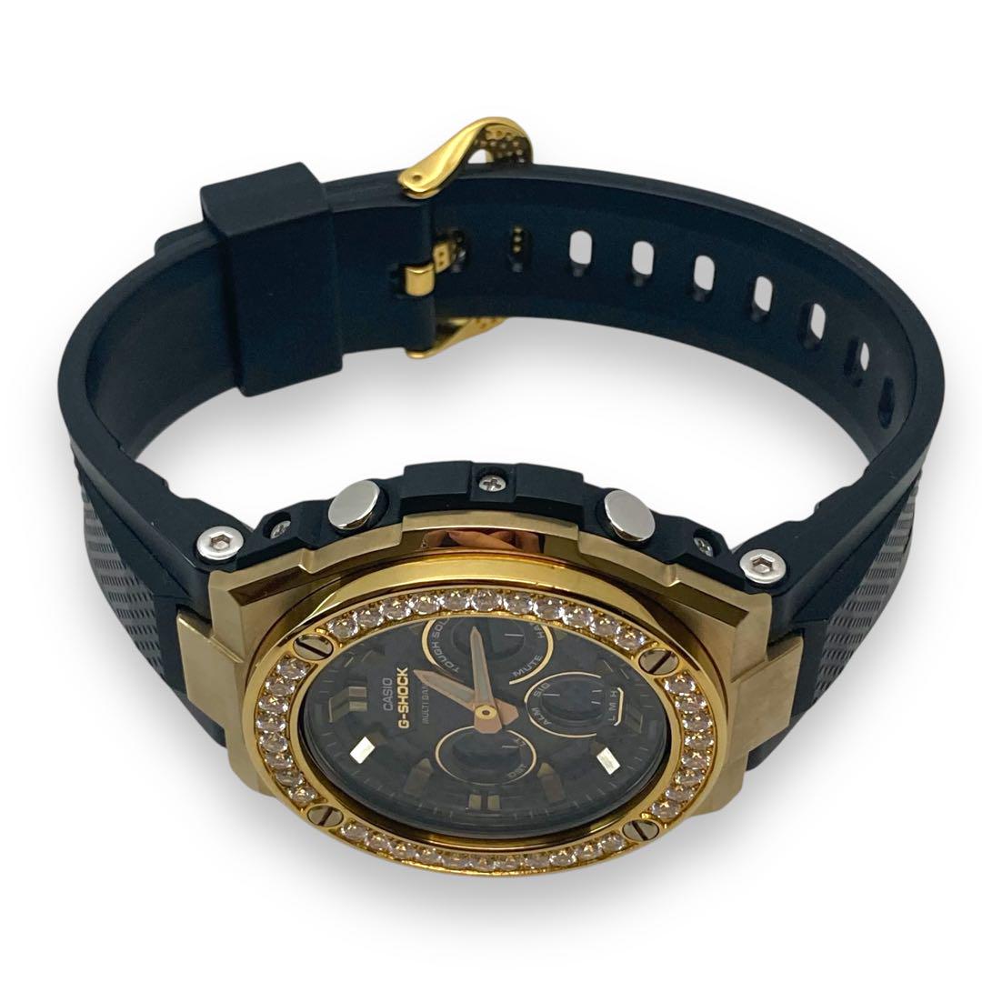 Ⴤ1234 ꕤ希少レア G-SHOCK G-STEEL 腕時計 ゴールド ダイヤ
