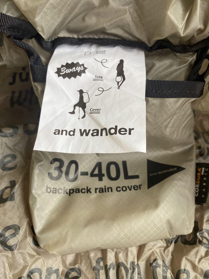 and wander sil cover bag　シルカバーバッグ