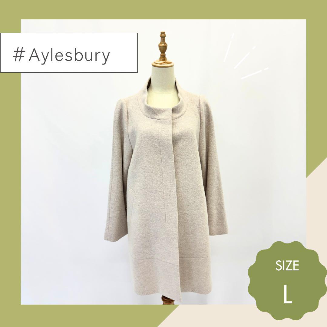 Aylesbury　(アリスバーリー） ベージュ ノーカラーコート L