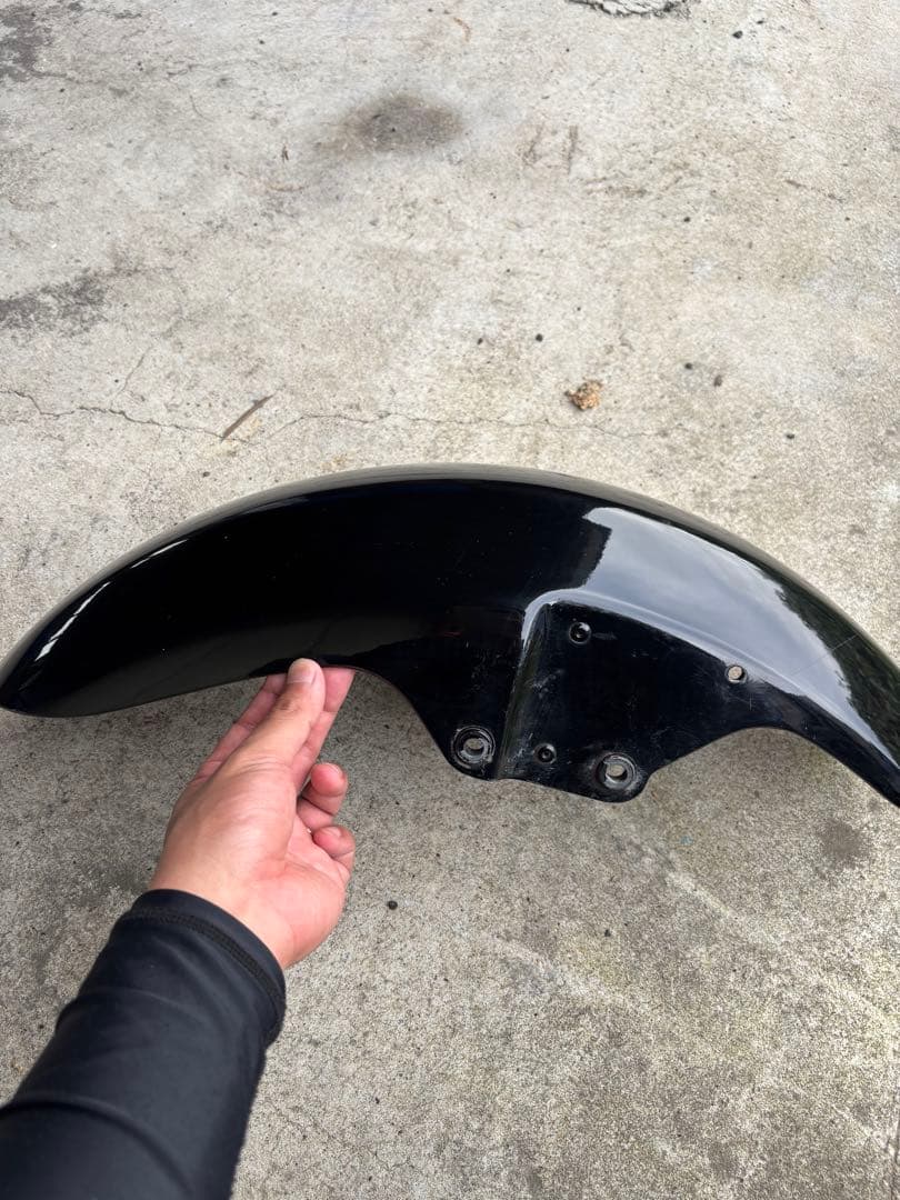 ゼファー400 純正フロントフェンダー　黒パーツ