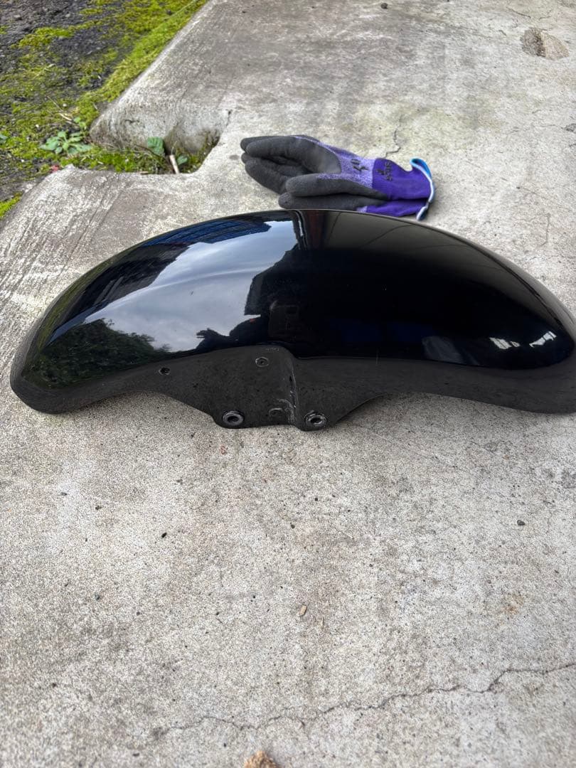 ゼファー400 純正フロントフェンダー　黒